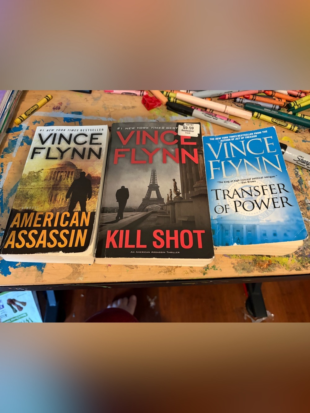 Vince Flynn 3 Book Lot - American Assassin, Kill Shot And Transfer Of Power